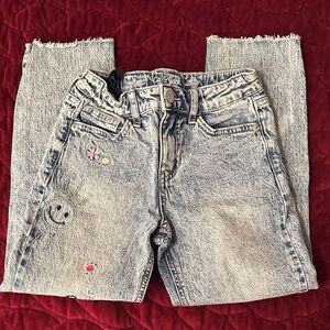 Cat & Jack Light Wash Embroidered Jeans